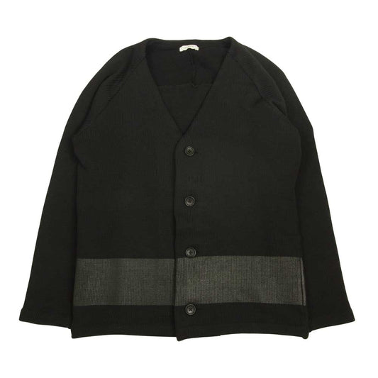 アンルート Poly Line Cardigan ポリエステル ライン カーディガン ブラック系 3【中古】