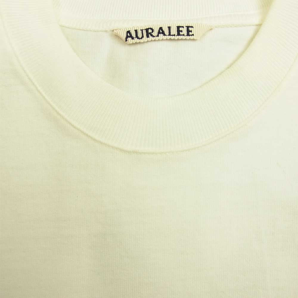 AURALEE オーラリー 15SS AL5STS004-SUP IENA イエナ 別注 STAND UP TEE スタンドアップ 半袖 Tシャツ ホワイト系【中古】