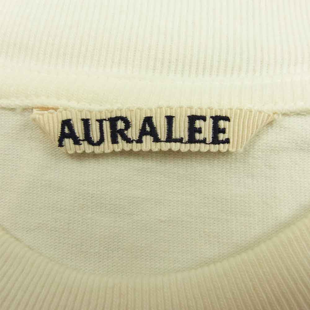 AURALEE オーラリー 15SS AL5STS004-SUP IENA イエナ 別注 STAND UP TEE スタンドアップ 半袖 Tシャツ ホワイト系【中古】