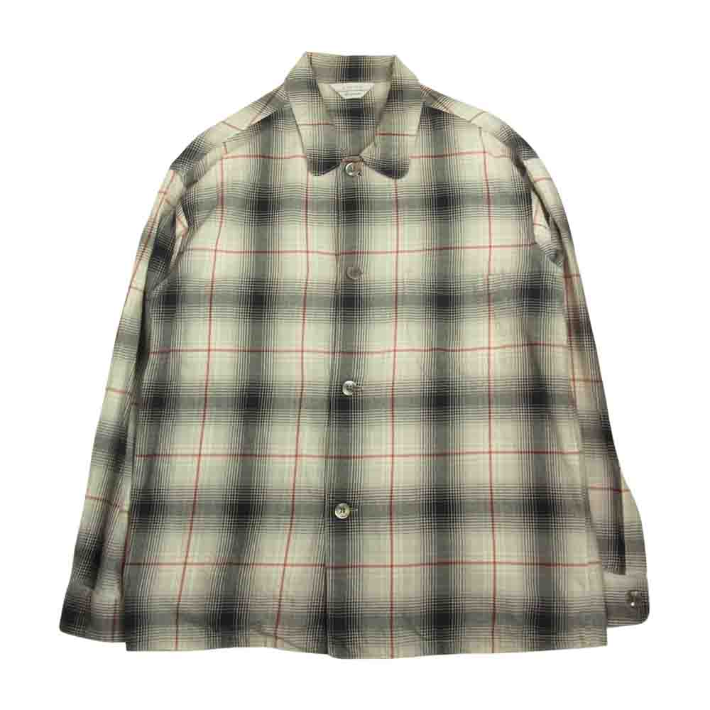 UNUSED アンユーズド 15SS US0968 OMBRE CHECK PAJAMA SHIRT オンブレチェック パジャマ シャツ ブラック系 2【中古】