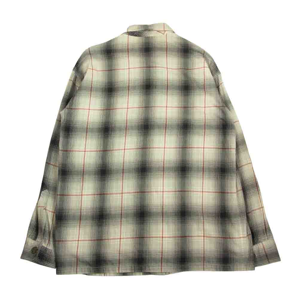 UNUSED アンユーズド 15SS US0968 OMBRE CHECK PAJAMA SHIRT オンブレチェック パジャマ シャツ ブラック系 2【中古】