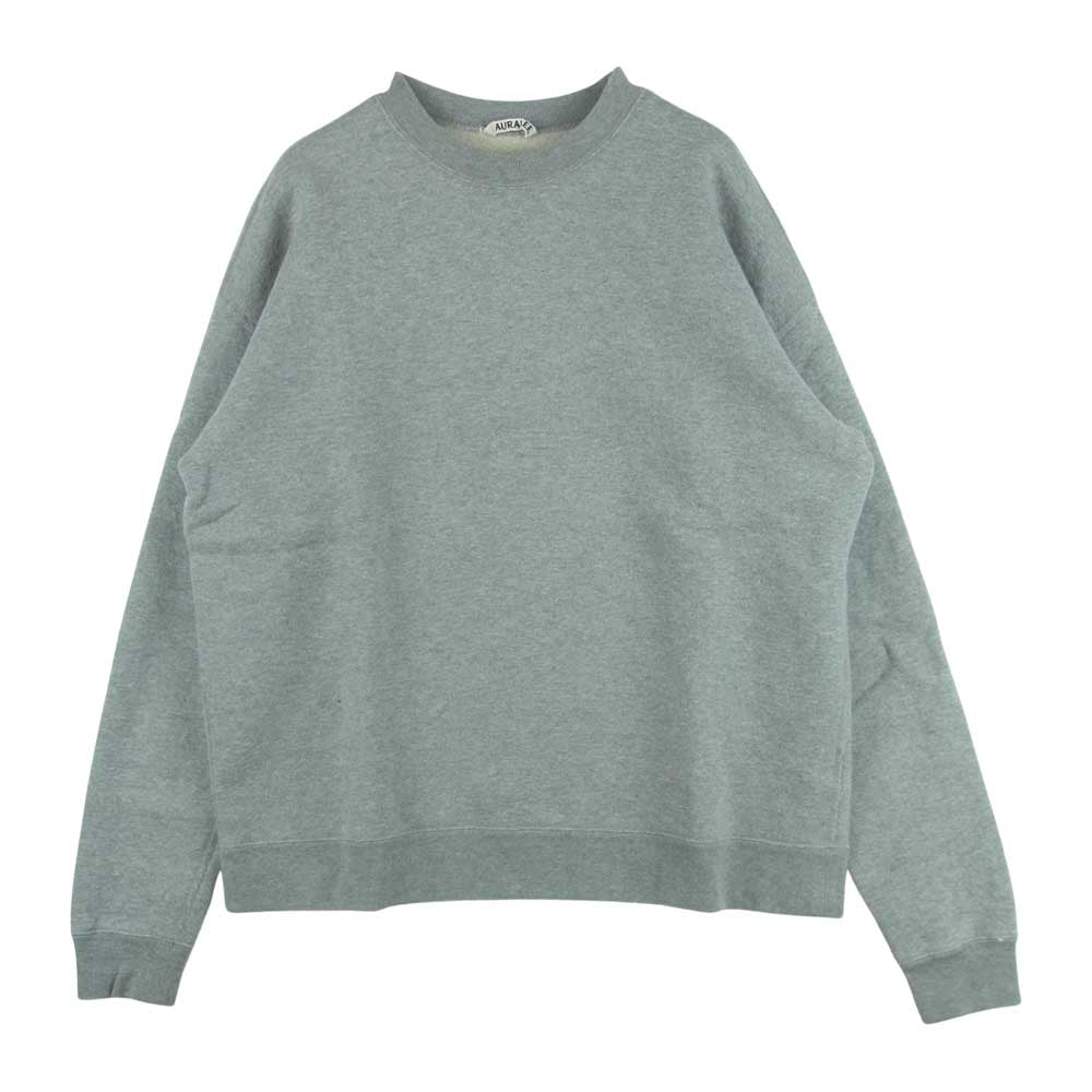 AURALEE オーラリー 15AW A5AP01BW BACK WOOL SWEAT P/O バック ウール スウェット プルオーバー グレー系 3【中古】