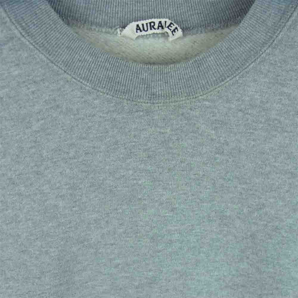 AURALEE オーラリー 15AW A5AP01BW BACK WOOL SWEAT P/O バック ウール スウェット プルオーバー グレー系 3【中古】