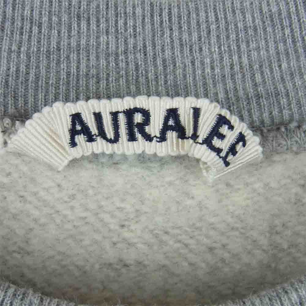 AURALEE オーラリー 15AW A5AP01BW BACK WOOL SWEAT P/O バック ウール スウェット プルオーバー グレー系 3【中古】