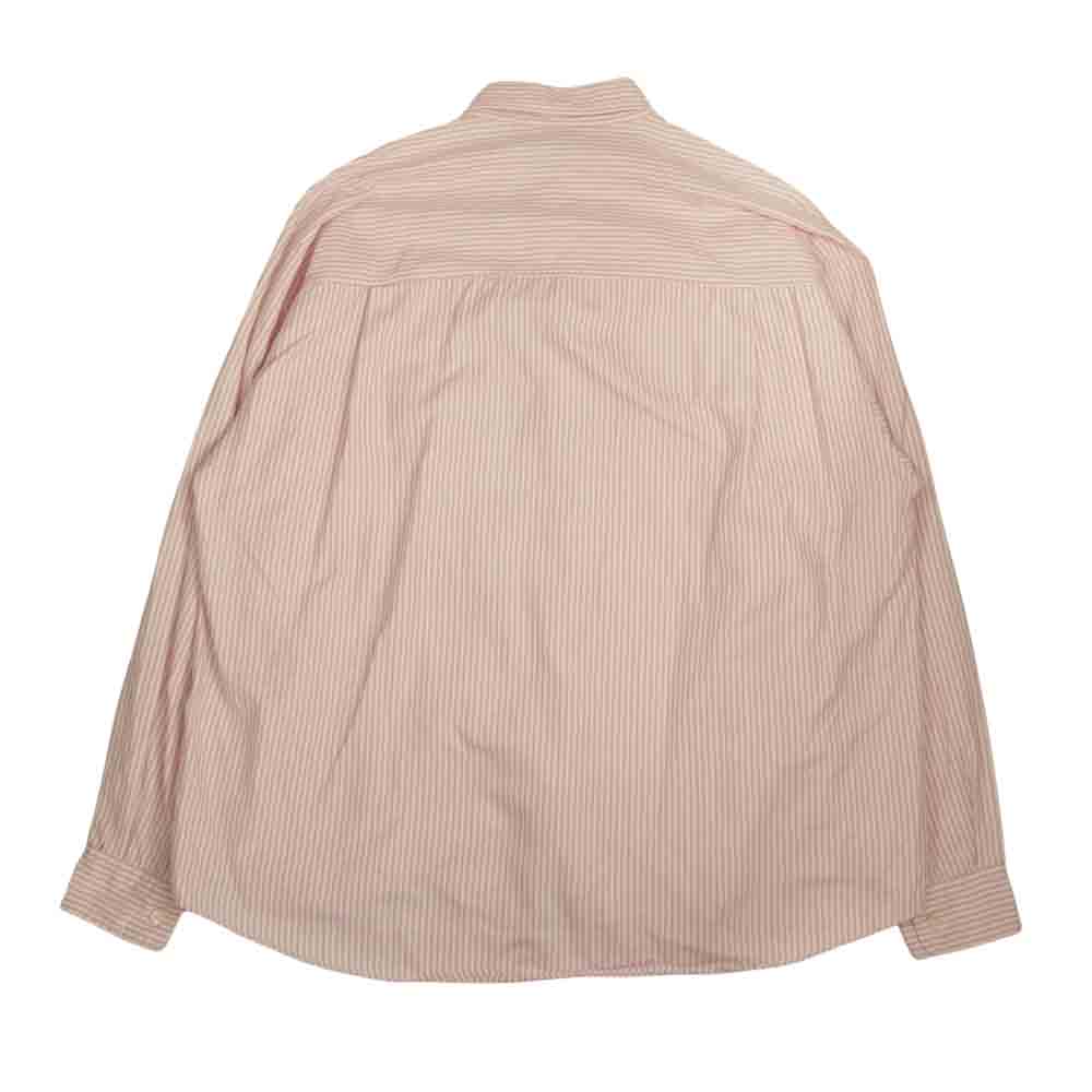 AURALEE オーラリー 18SS A8SS01BY × H Beauty&Youth 別注 CANDY STRIPE BD SHIRT キャンディ ストライプ ボタンダウン 長袖 シャツ ピンク系 4【中古】
