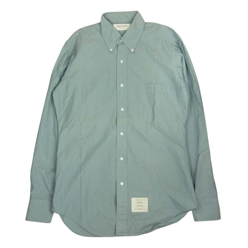 THOM BROWNE トムブラウン MWL001AW L/S BD SHIRT ボタンダウン 長袖 シャツ ブルー系 2【中古】