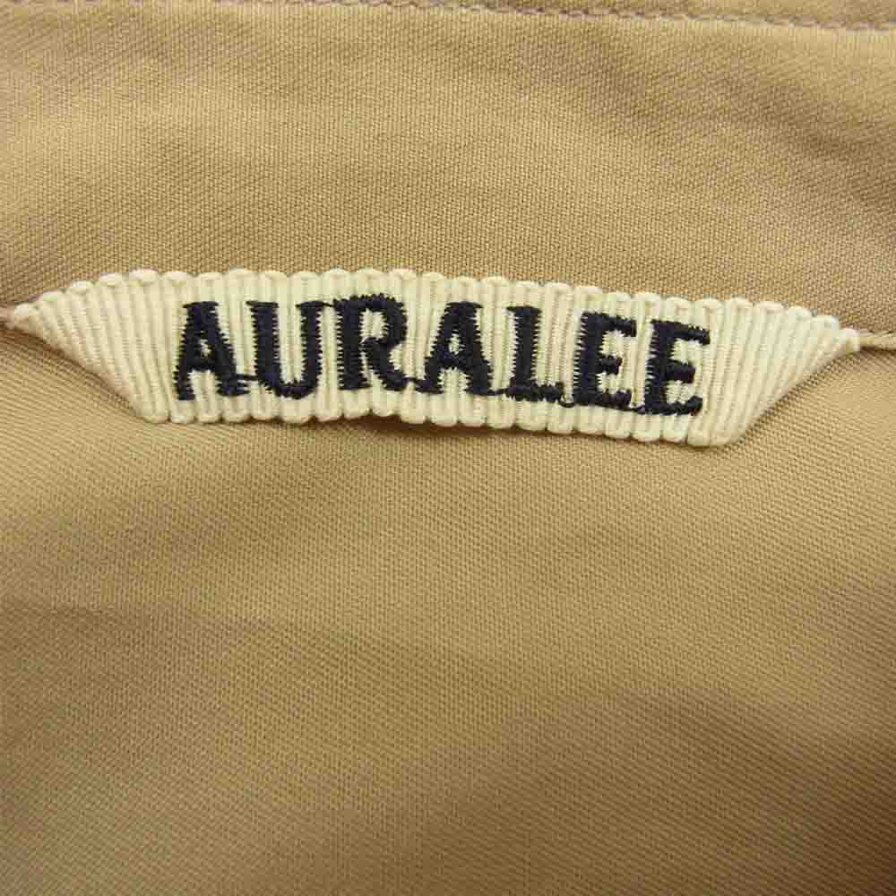 AURALEE オーラリー 18SS A8SS02TN WASHED FINX TWILL BIG SHIRTS ウォッシュドフィンクス ツイル ビッグ シャツ ベージュ系 4【中古】