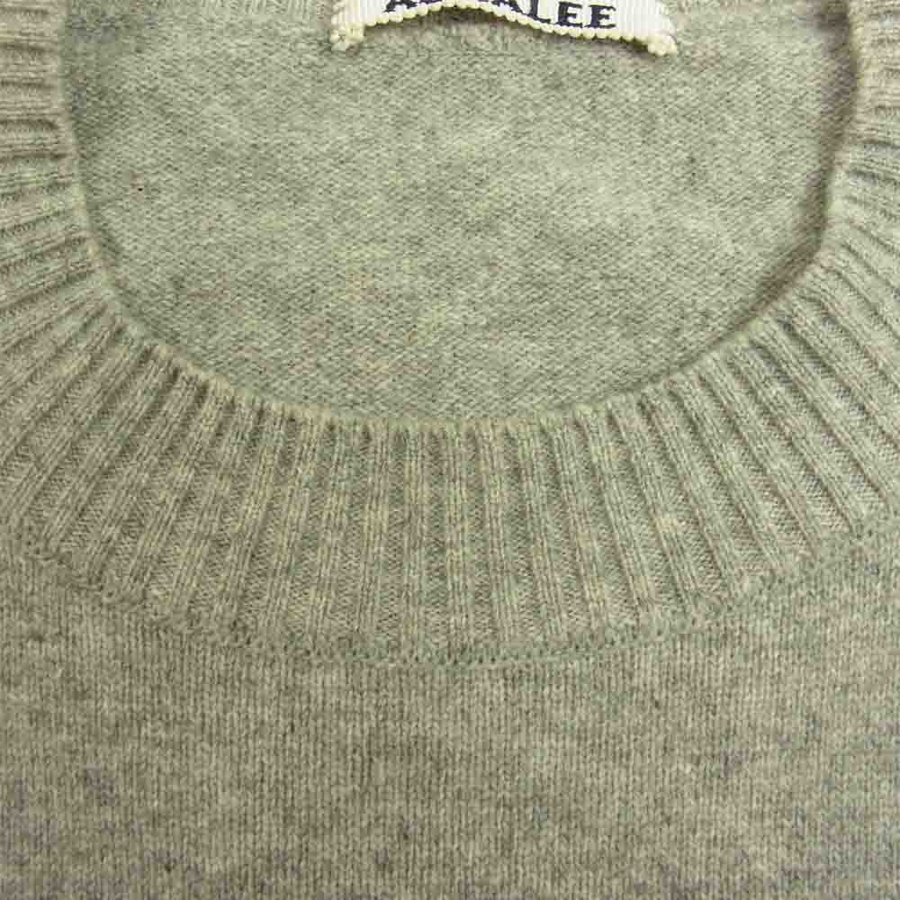 AURALEE オーラリー 15AW A5AP01WK WOOL KNIT BIG P/O ウール ビッグ ニット セーター グレー系 4【中古】