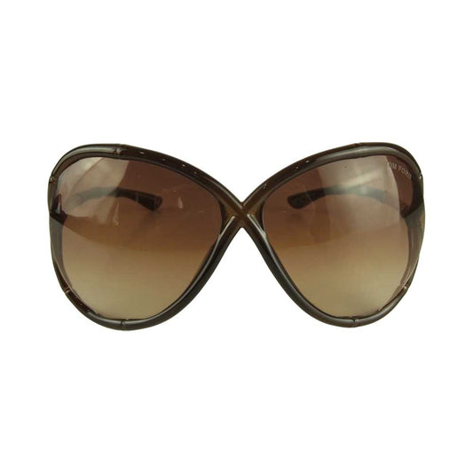 TOM FORD トムフォード TF74 Simone バンブーテンプル サングラス ブラウン系 63□11 120【中古】