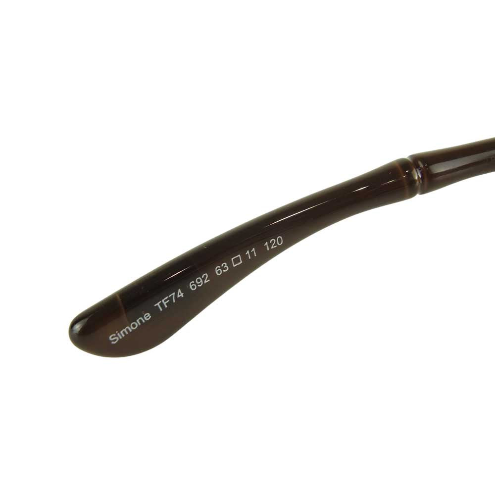 TOM FORD トムフォード TF74 Simone バンブーテンプル サングラス ブラウン系 63□11 120【中古】