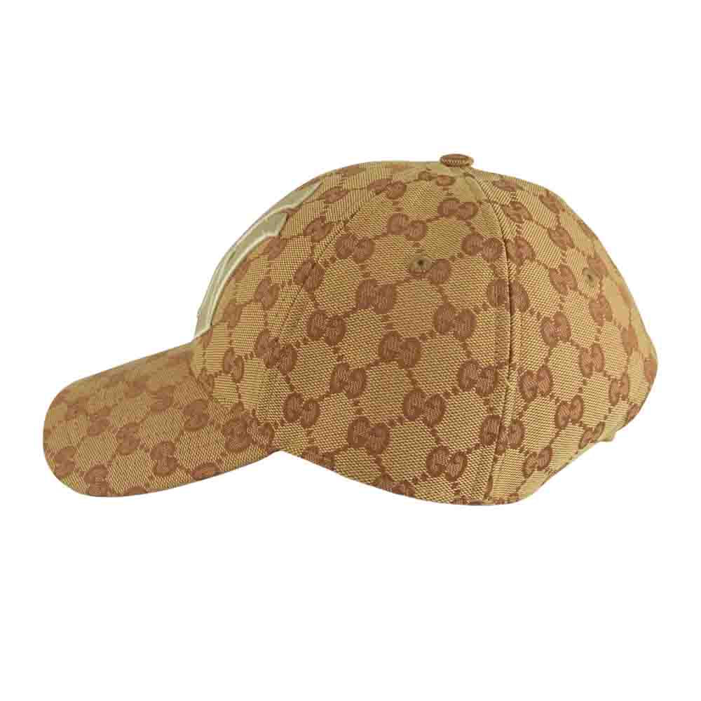GUCCI グッチ 18AW 国内正規品 ケリング New York Yankees ニューヨークヤンキース GG ベースボール キャップ ベージュ系 57～61㎝【美品】【中古】
