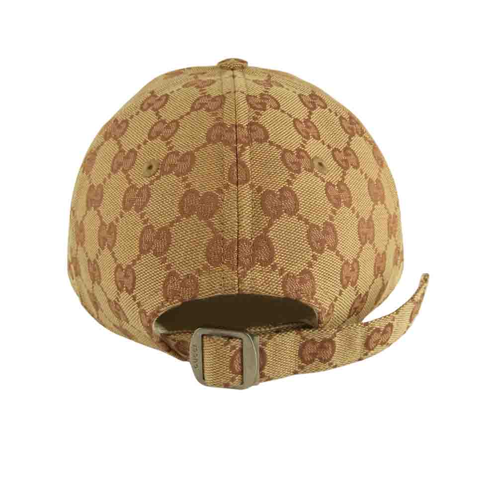 GUCCI グッチ 18AW 国内正規品 ケリング New York Yankees ニューヨークヤンキース GG ベースボール キャップ ベージュ系 57～61㎝【美品】【中古】