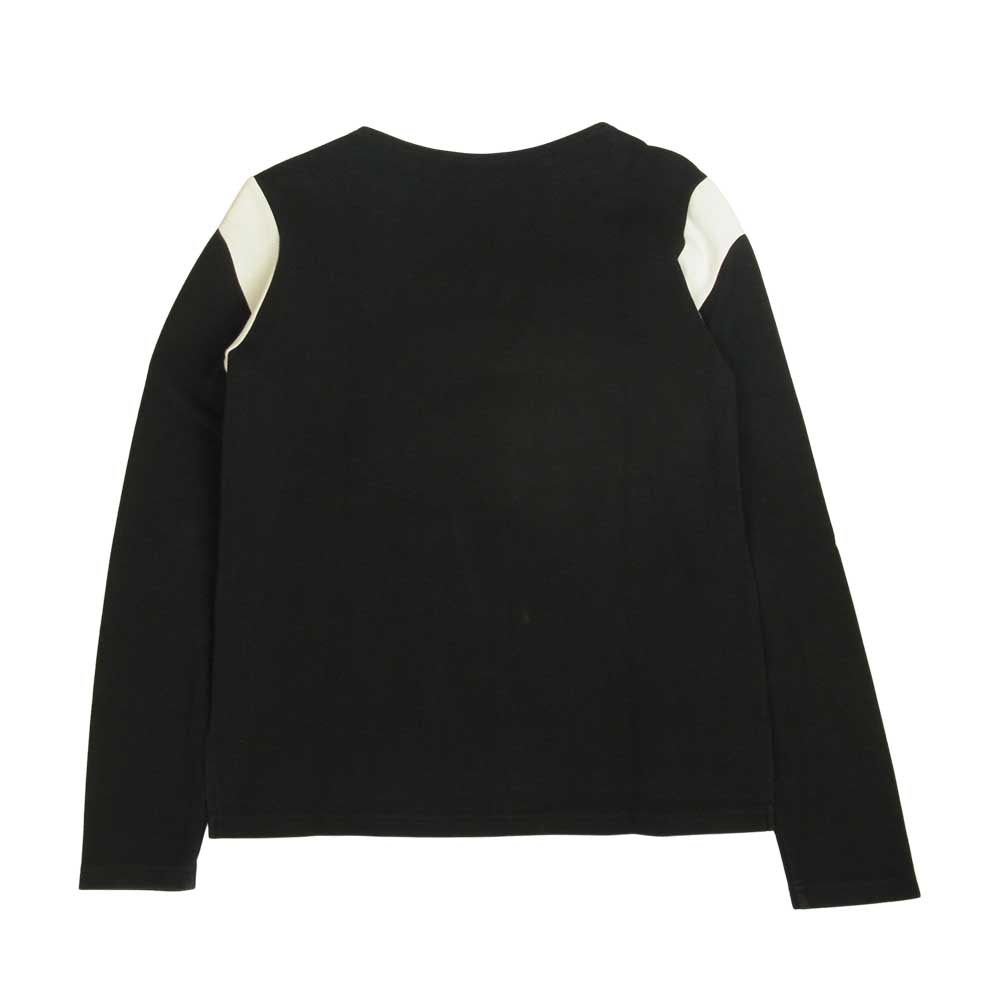 HYKE ハイク ボートネック カットソー サイドスリット 長袖 レディース ダークネイビー系 1【中古】