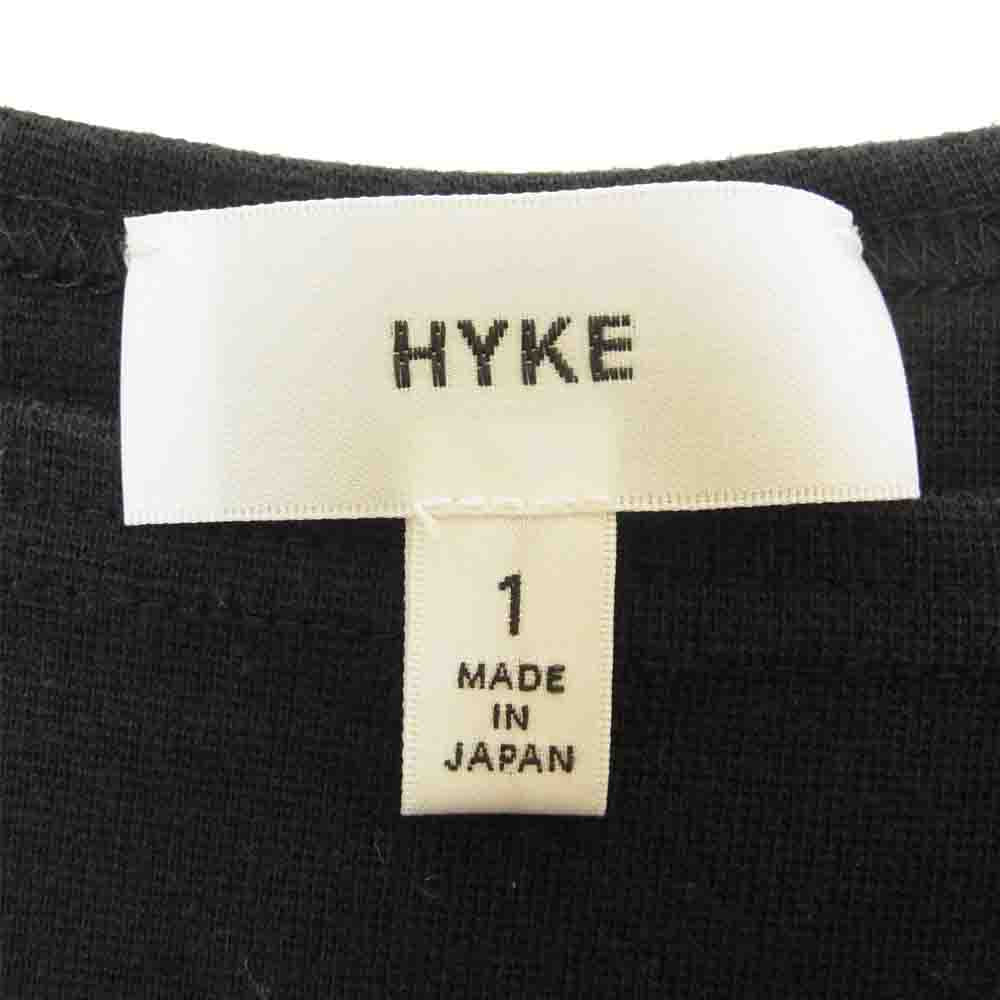 HYKE ハイク ボートネック カットソー サイドスリット 長袖 レディース ダークネイビー系 1【中古】