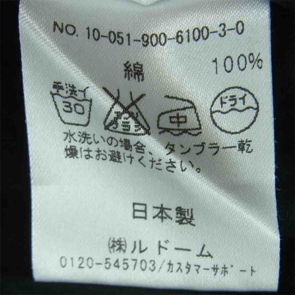 IENA イエナ 10-051-900-6100-3-0 コットン フレア 半袖 ブラウス 日本製 ブラック系【中古】