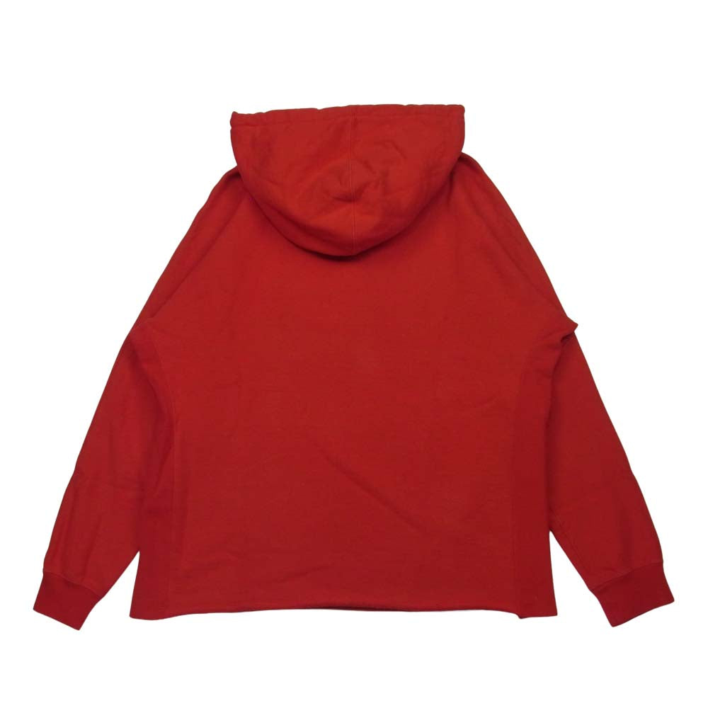 ネーム NWCU-16AW-009 DOLMAN SLEEVE HOODIE ドルマンスリーブ フーディー パーカー レッド系 1【中古】