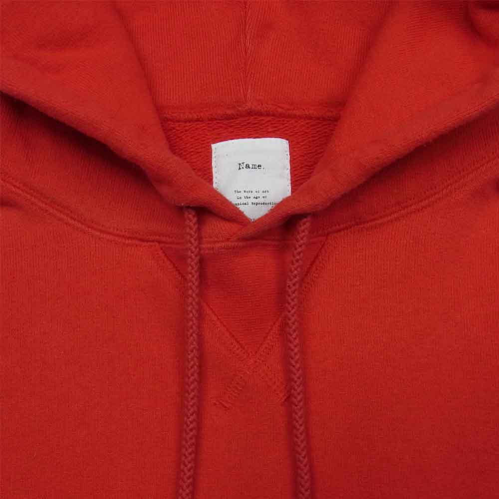 ネーム NWCU-16AW-009 DOLMAN SLEEVE HOODIE ドルマンスリーブ フーディー パーカー レッド系 1【中古】