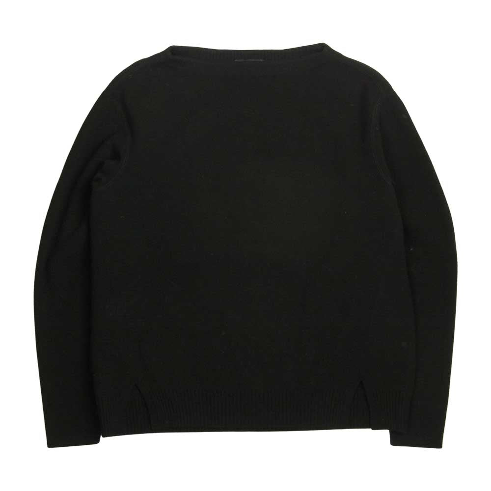 Drawer ドゥロワー 6513-106-0357 カシミヤ混ウール ボートネック ニット ブラック系 1【中古】