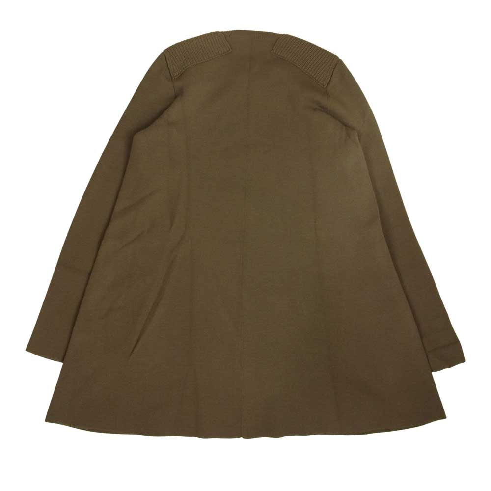 Drawer ドゥロワー 6513-299-0398 ミラノリブ ニット フレア ワンピース カーキ カーキ系 2【美品】【中古】