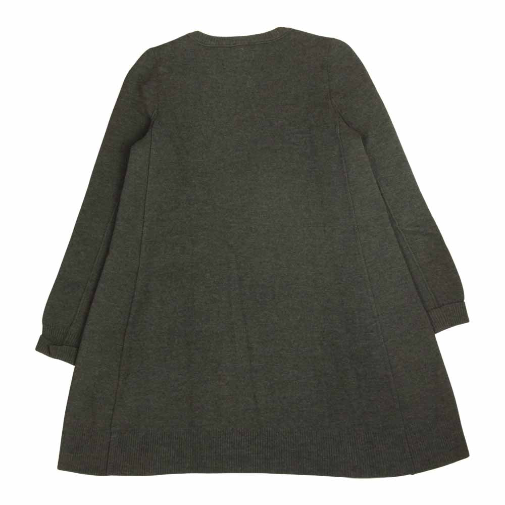 Drawer ドゥロワー 6513-299-0229 ミラノリブ ニット フレア ワンピース  グレー グレー系 1【美品】【中古】