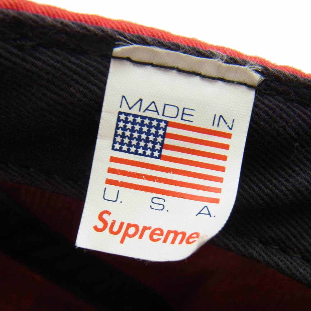 Supreme シュプリーム 16Ss Perforated Logo Camp Cap サイド パンチング　ロゴ キャンプ キャップ レッド系【中古】