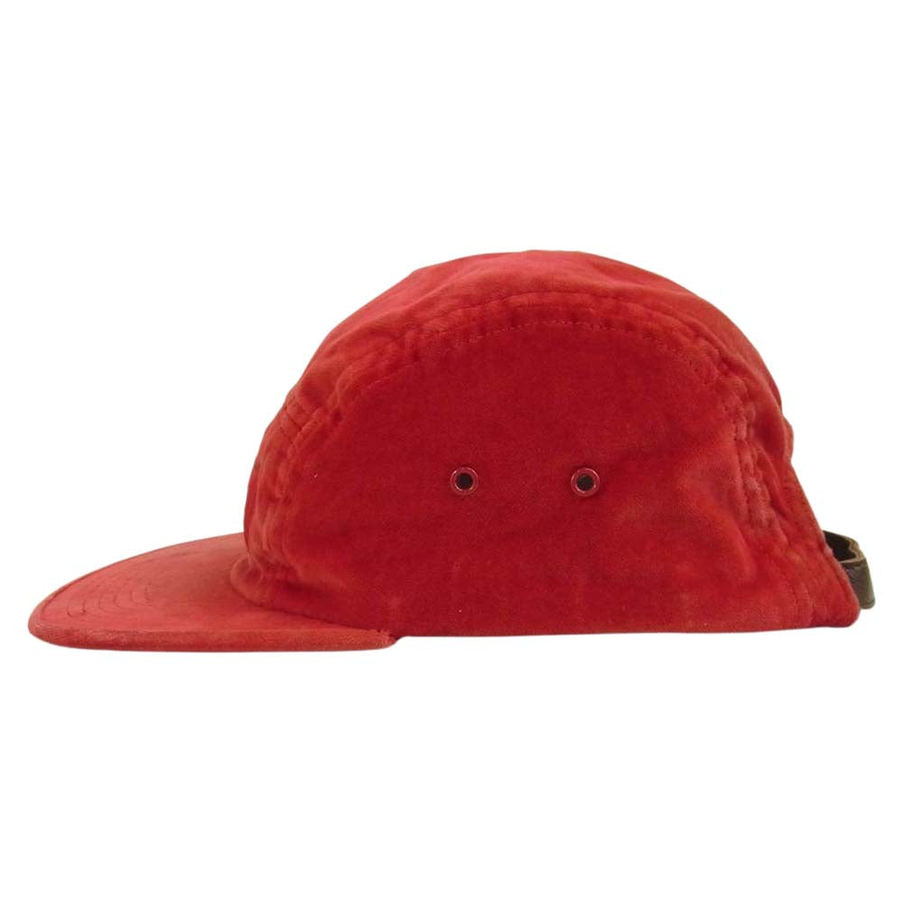 Supreme シュプリーム 16SS Neon Velour Camp Cap ネオン ベロア キャンプ キャップ レッド系【中古】