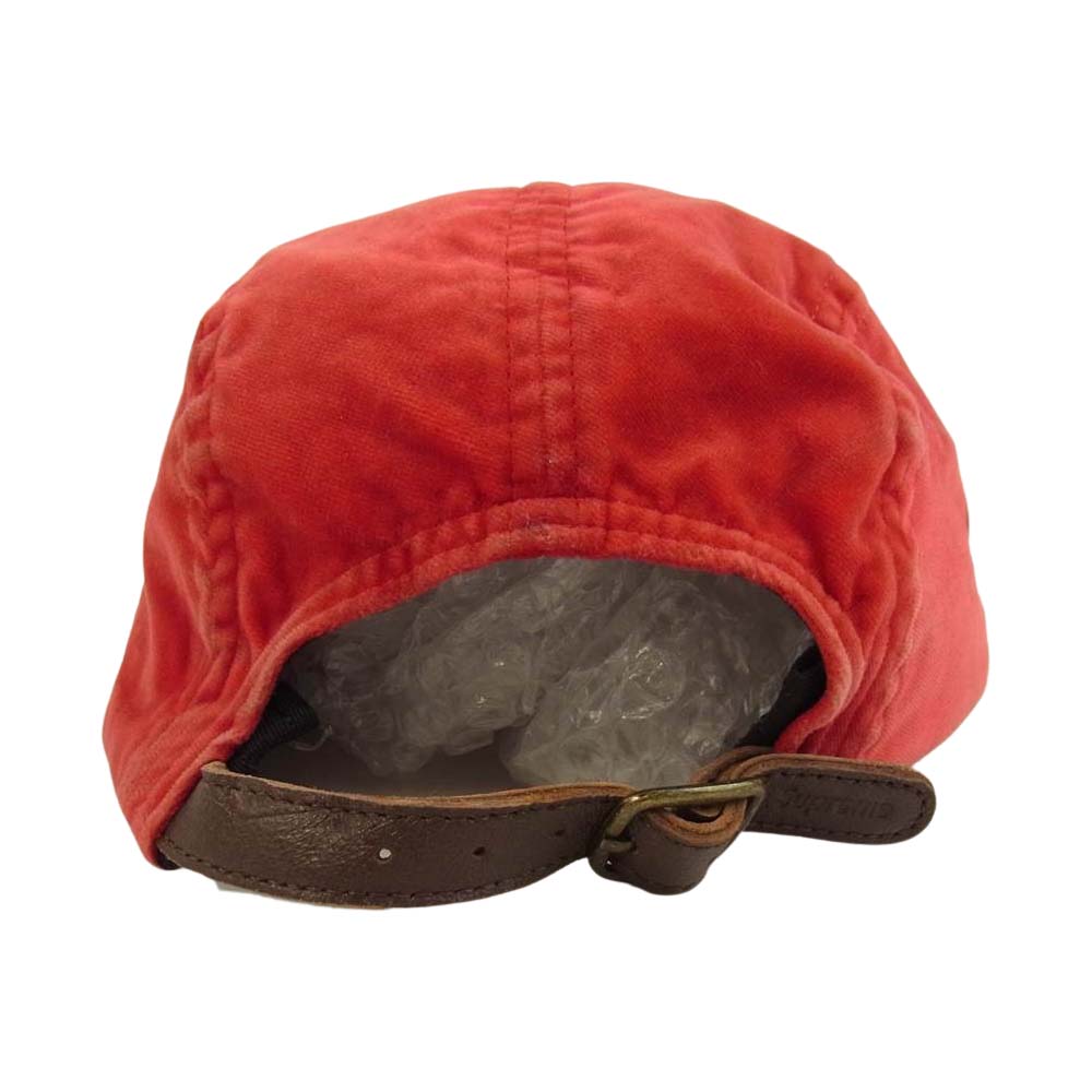 Supreme シュプリーム 16SS Neon Velour Camp Cap ネオン ベロア キャンプ キャップ レッド系【中古】