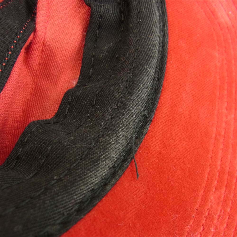 Supreme シュプリーム 16SS Neon Velour Camp Cap ネオン ベロア キャンプ キャップ レッド系【中古】