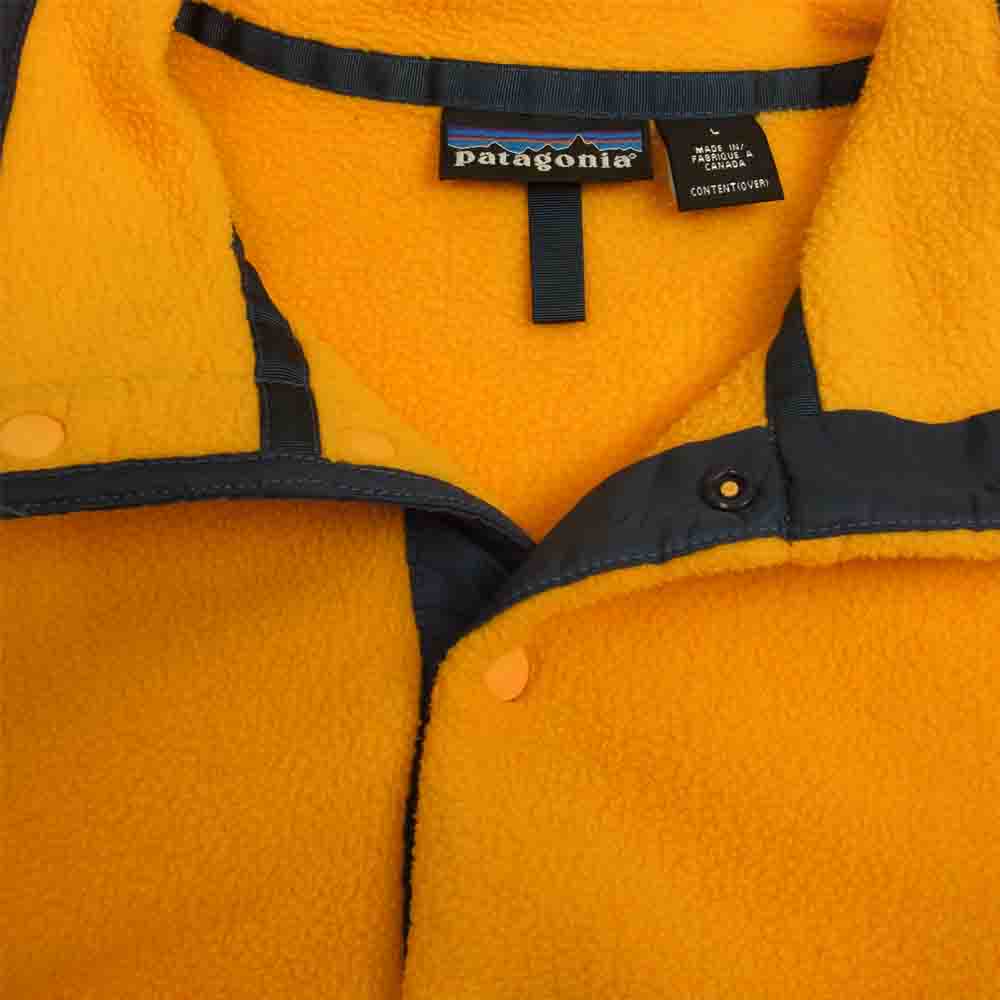 patagonia パタゴニア 05AW 25450 Synchilla Snap-T シンチラ スナップ T フリース プルオーバー ジャケット イエロー系 L【中古】