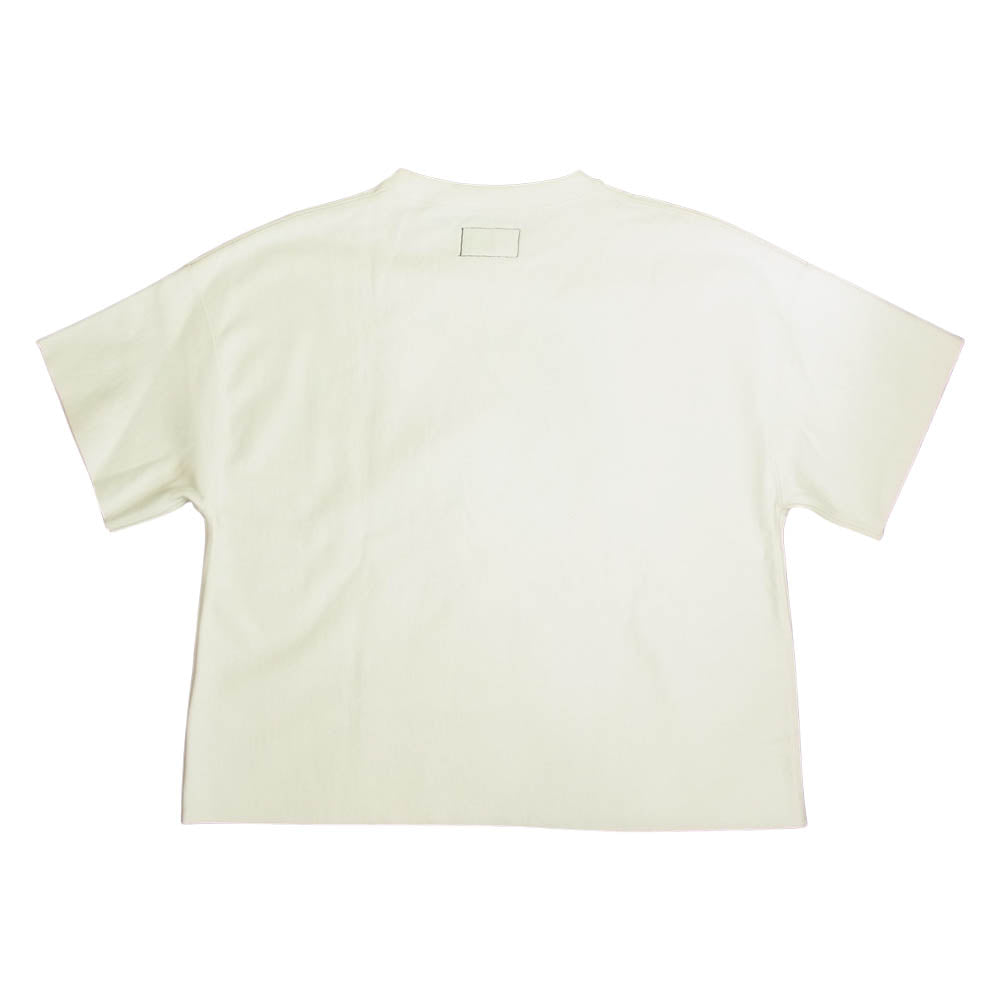 THE NORTH FACE ノースフェイス NT6813N PURPLE LABEL パープルレーベル CUT OFF H/S CREW NECK BIG SWEAT カットオフ クルー ビッグ 半袖 スウェット ホワイト系 S【極上美品】【中古】