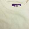THE NORTH FACE ノースフェイス NT6813N PURPLE LABEL パープルレーベル CUT OFF H/S CREW NECK BIG SWEAT カットオフ クルー ビッグ 半袖 スウェット ホワイト系 S【極上美品】【中古】