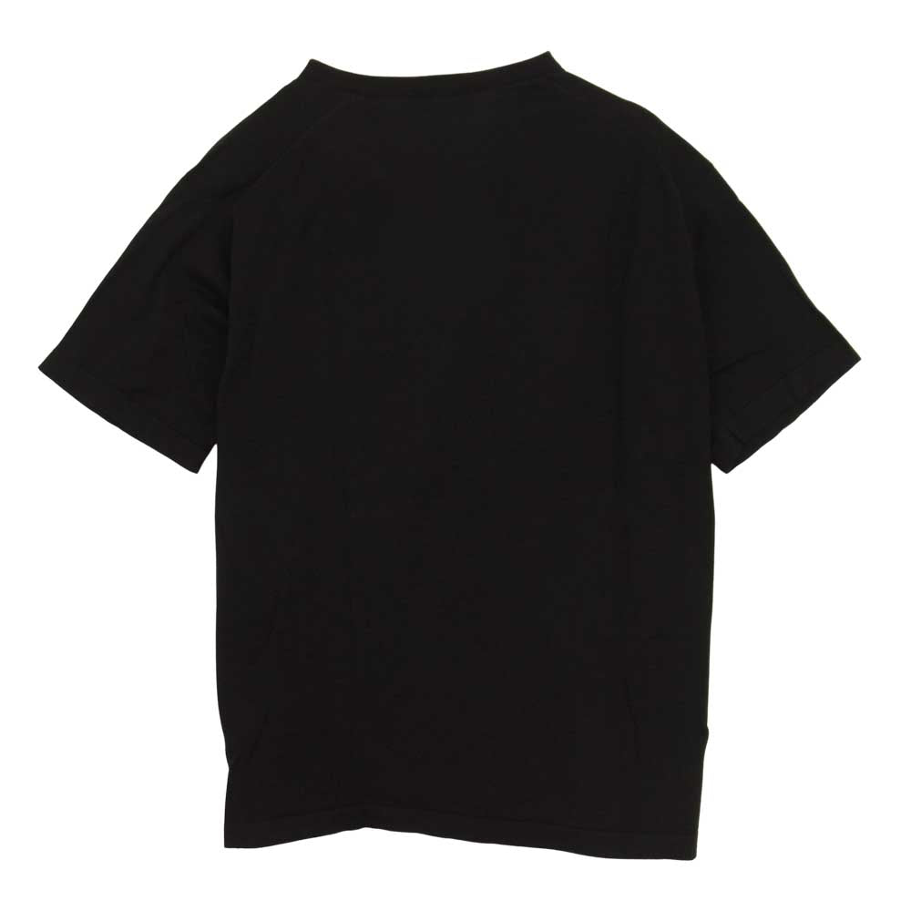 JOHN SMEDLEY ジョンスメドレー S4431 イギリス製 T-SHIRT CN SS コットン クルーネック 半袖ニット Tシャツ BLACK ブラック系 M【美品】【中古】