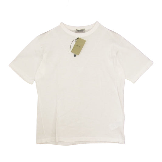 JOHN SMEDLEY ジョンスメドレー S4431 イギリス製 T-SHIRT CN SS コットン クルーネック 半袖ニット Tシャツ WHITE ホワイト系 M【美品】【中古】