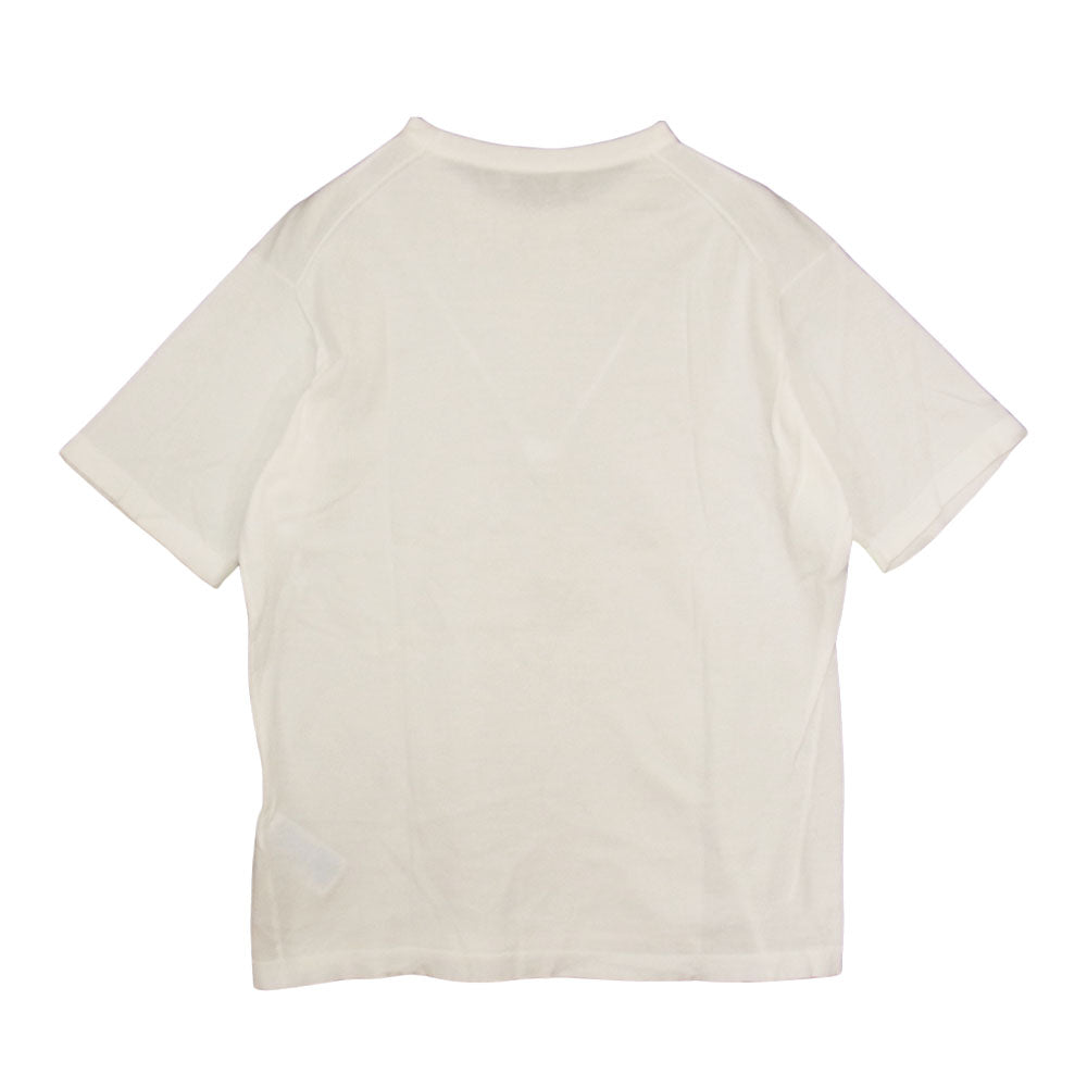 JOHN SMEDLEY ジョンスメドレー S4431 イギリス製 T-SHIRT CN SS コットン クルーネック 半袖ニット Tシャツ WHITE ホワイト系 M【美品】【中古】