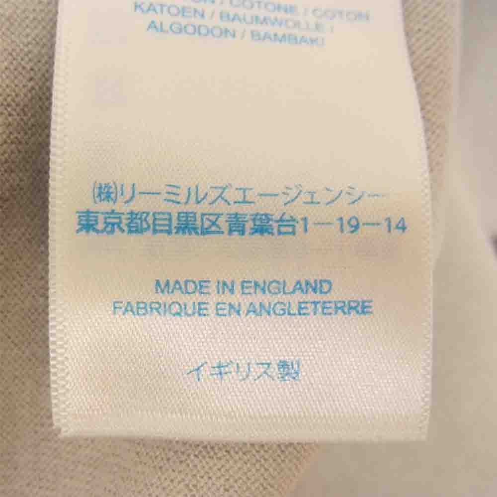 JOHN SMEDLEY ジョンスメドレー S4475 イギリス製 PULLOVER CN LS コットン クルーネック ニット CLOUD グレー系 M【美品】【中古】