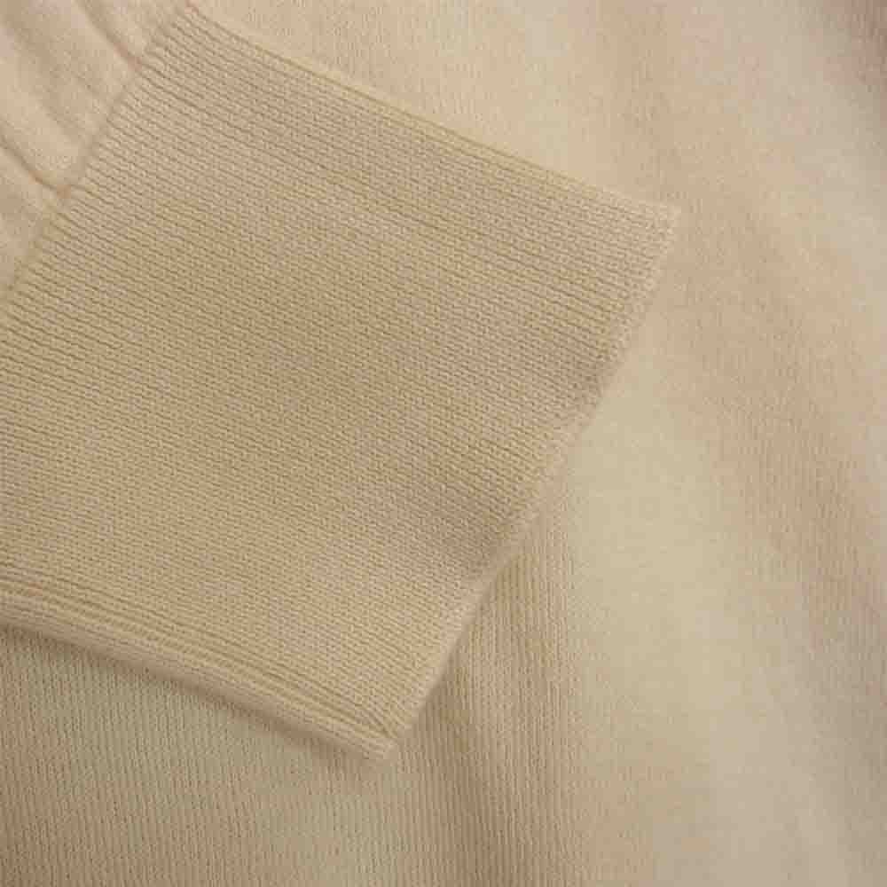 JOHN SMEDLEY ジョンスメドレー S4475 イギリス製 PULLOVER CN LS コットン クルーネック ニット ECRU ベージュ系 M【美品】【中古】