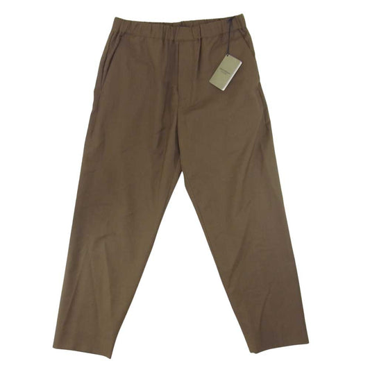 JOHN SMEDLEY ジョンスメドレー A2716FP 208 WOOL GABARDINE EASY PANTS ウール ギャバジン イージーパンツ トープ ブラウン系 M【新古品】【未使用】【中古】