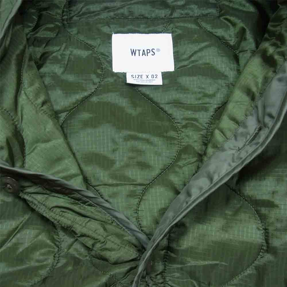 WTAPS ダブルタップス 19AW 192BRDT-JKM05 WLJ JACKET ライナー キルティング インナー ジャケット モスグリーン系 2【中古】