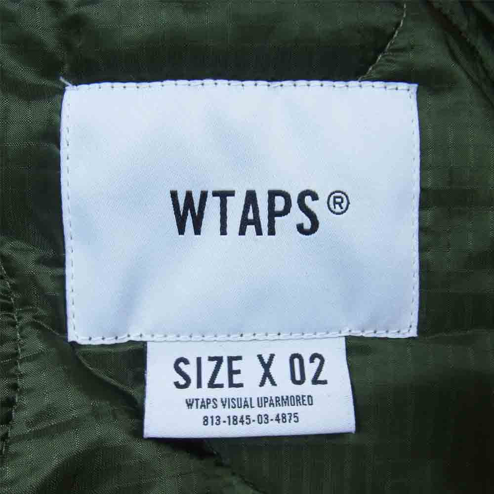 WTAPS ダブルタップス 19AW 192BRDT-JKM05 WLJ JACKET ライナー キルティング インナー ジャケット モスグリーン系 2【中古】