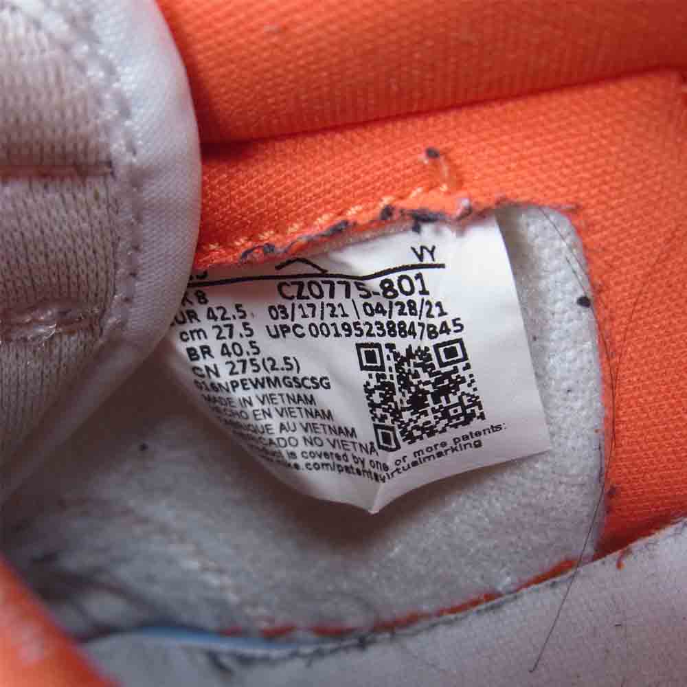 NIKE ナイキ CZ0775-801 AIR JORDAN 1 LOW OG AJ1 エアジョーダン ローカット スニーカー オレンジ系 US10.5【美品】【中古】