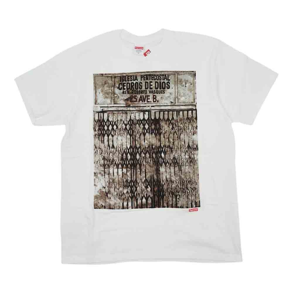 Supreme シュプリーム 19AW Martin Wong Iglesia Pentecostal Tee マーティンウォン プリント Tシャツ ホワイト系 M【新古品】【未使用】【中古】