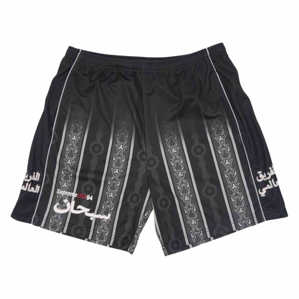 Supreme シュプリーム 21SS Arabic Logo Short アラビックロゴ ショーツ ハーフ パンツ ブラック系 M【極上美品】【中古】