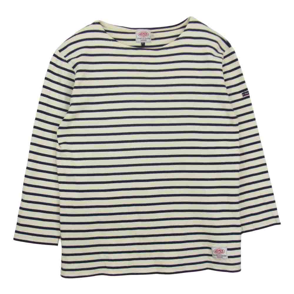 ARMOR LUX アルモーリュックス × SHIPS シップス × BLUE BLUE ブルーブルー ボーダー 長袖 Tシャツ ネイビー系 L【中古】