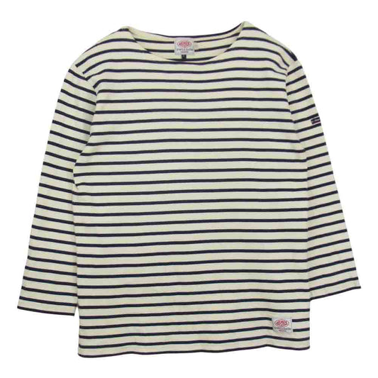 ARMOR LUX アルモーリュックス × SHIPS シップス × BLUE BLUE ブルーブルー ボーダー 長袖 Tシャツ ネイビー系 L【中古】
