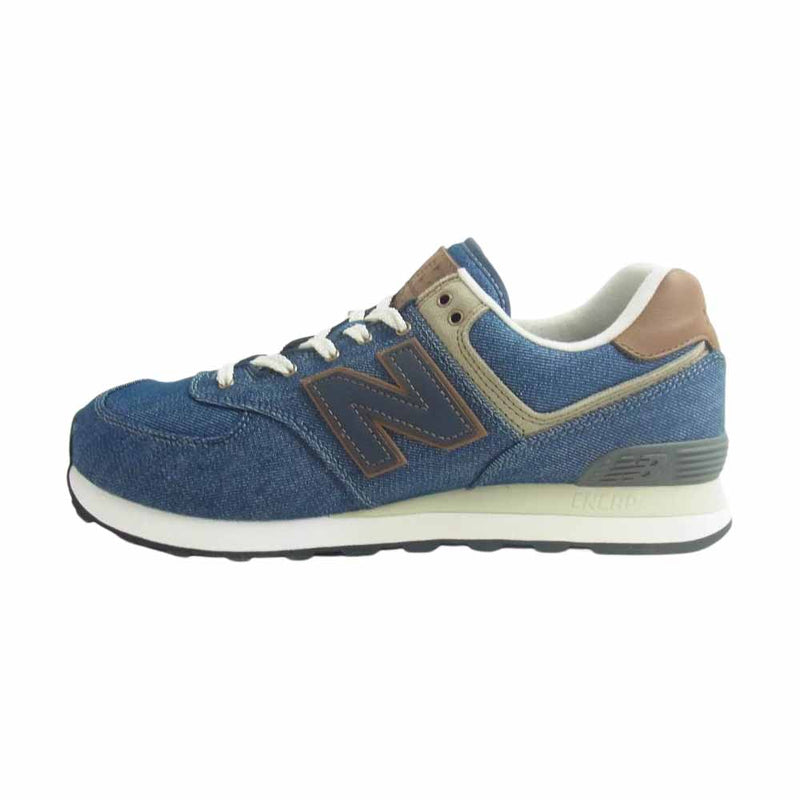 NEW BALANCE ニューバランス ML574AM2 デニム ローカット スニーカー 27.5cm【新古品】【未使用】【中古】