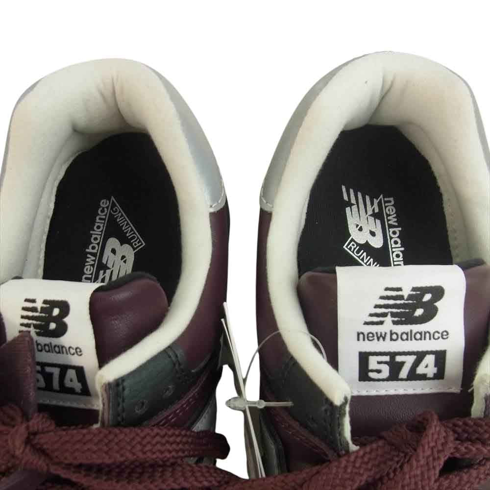 NEW BALANCE ニューバランス ML574OU2 ローカット スニーカー ワインレッド系 27.5cm【新古品】【未使用】【中古】