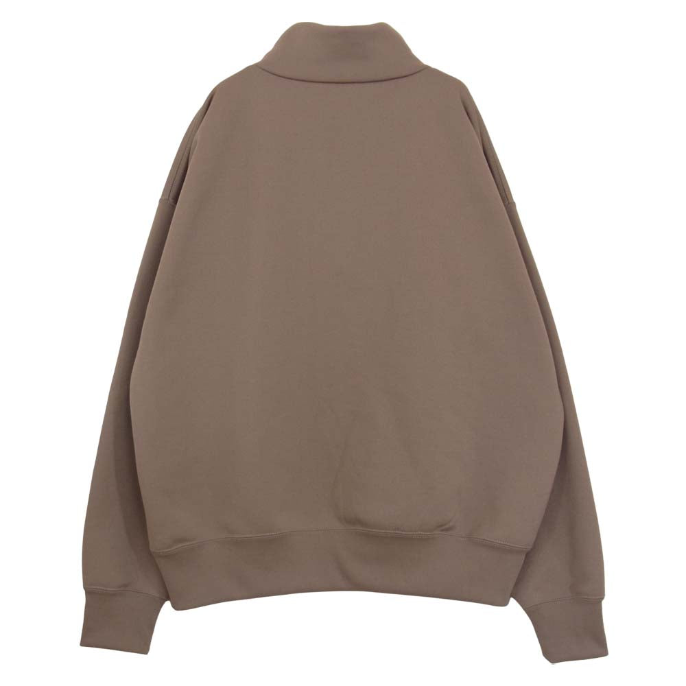 AURALEE オーラリー A9AP02PU BAGGY POLYESTER SWEAT HALF ZIP P/O ハーフジップスウェット ブラウン系 3【中古】