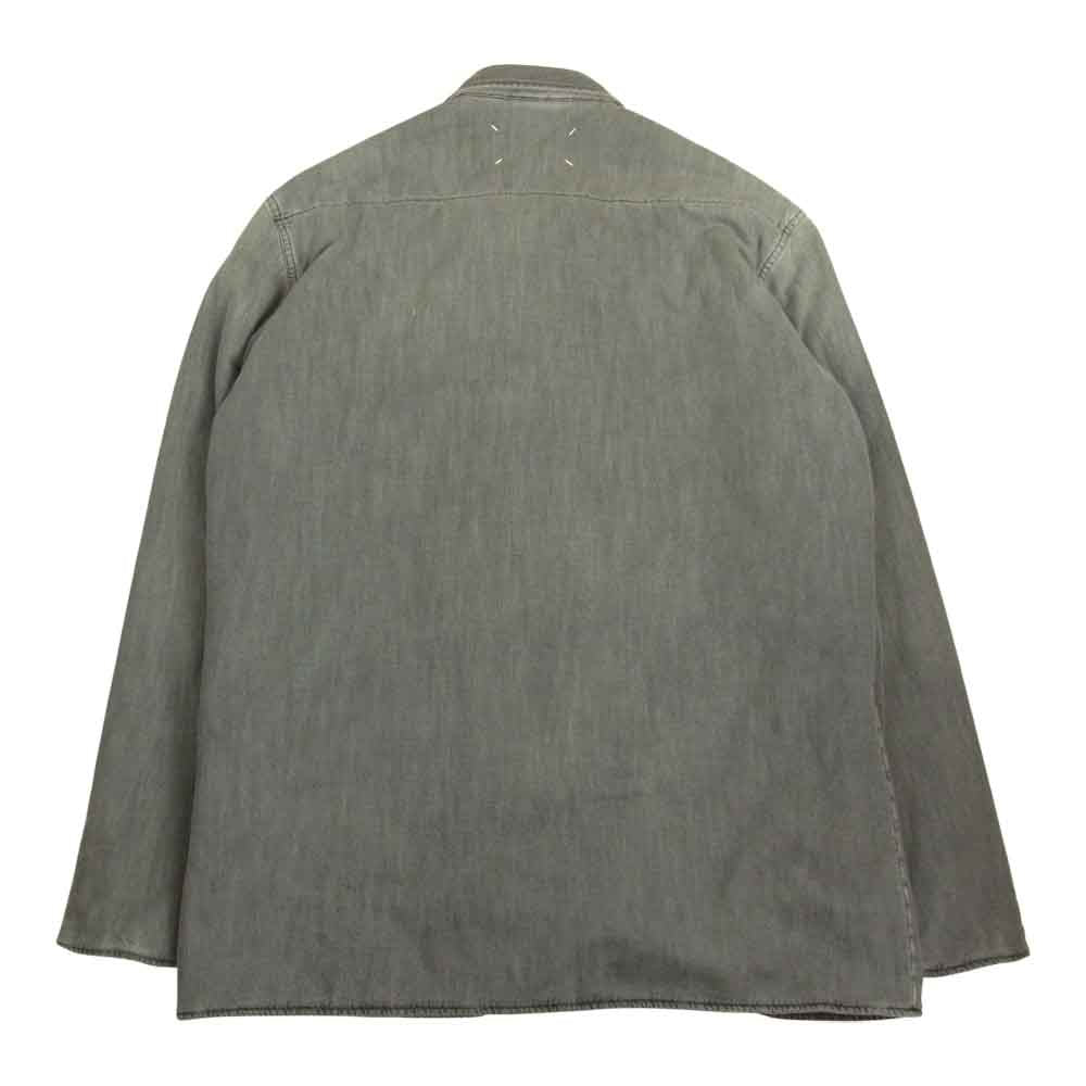 MAISON MARGIELA メゾンマルジェラ 20AW S50DL0449 10ライン PADDED SHIRT 中綿 デニム シャツ ジャケット グレー系 38【中古】
