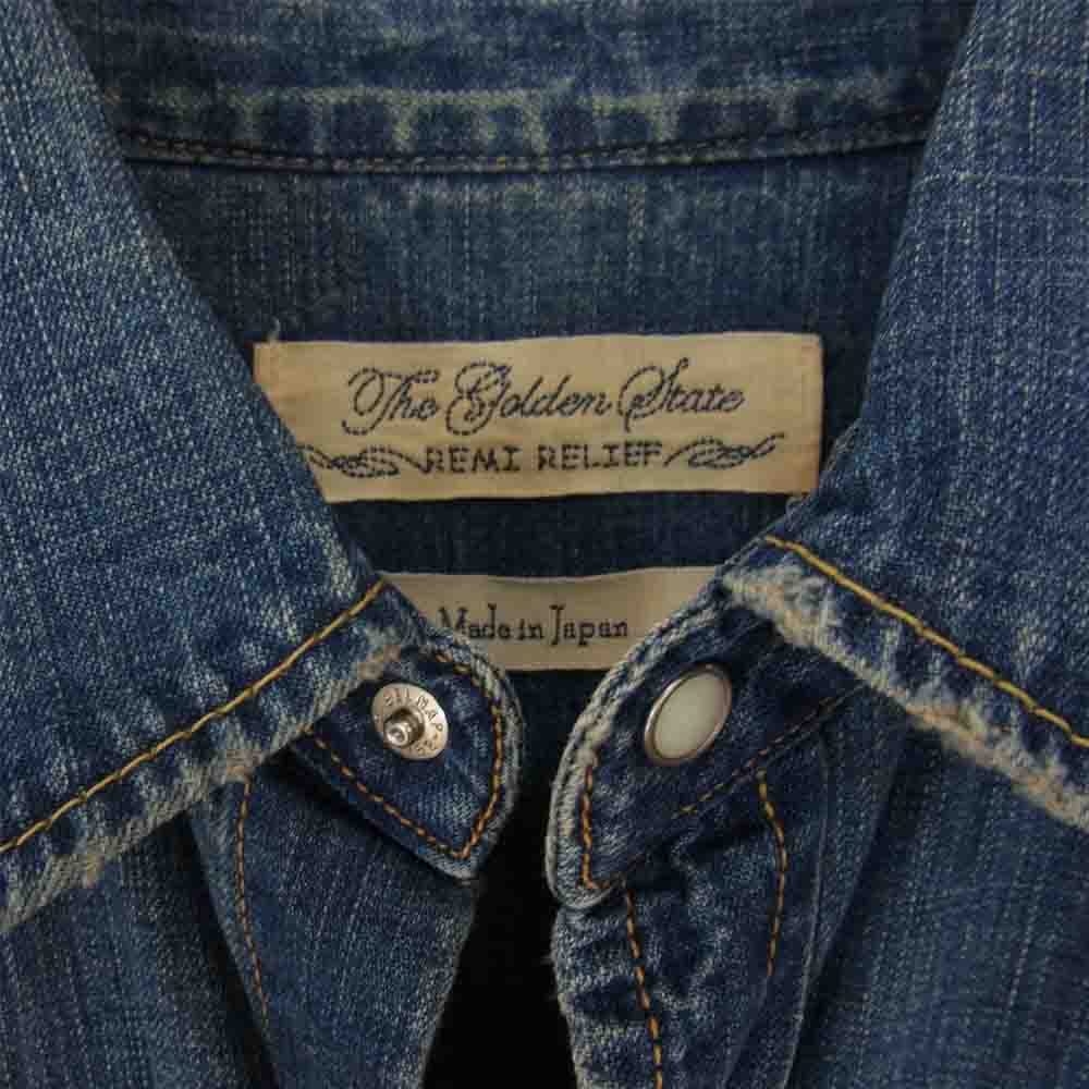 REMI RELIEF レミレリーフ インディゴブルー系 M【中古】