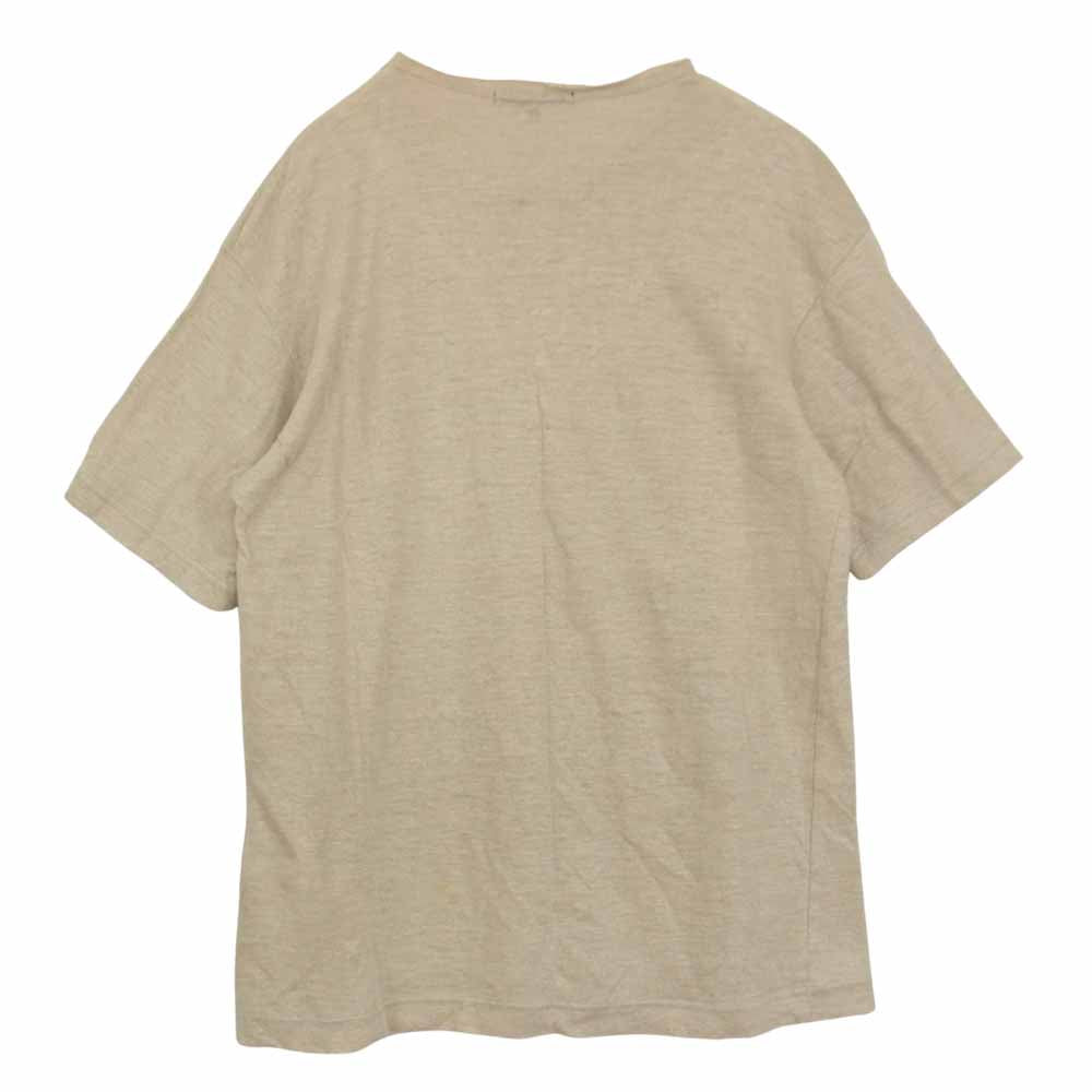 COMME des GARCONS コムデギャルソン HOMME AD2004 HO-T055 リネン ニット Tシャツ ベージュ系 サイズ表記無【中古】